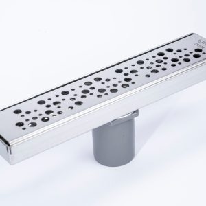 Shower drain with Vertical outlet - Cirlces