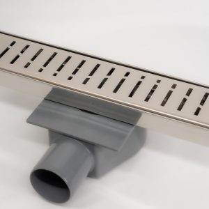 Shower drain with horizontal outlet - Wave In