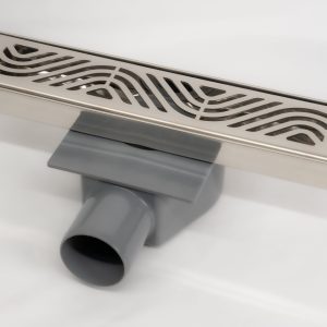 Shower drain with horizontal outlet - Wind